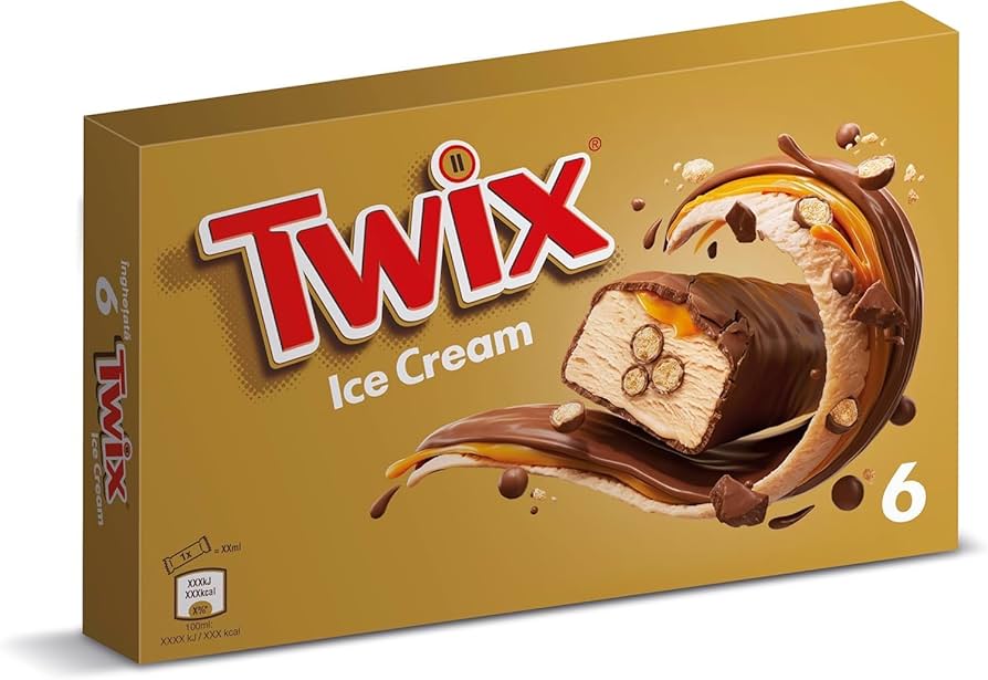 TWIX® Caramel Vanilla Ice Cream Bars 6 Pack