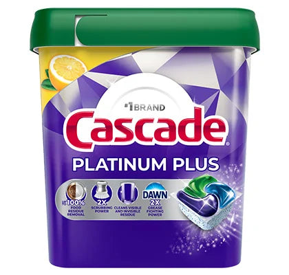 Cascade Platinum Plus ActionPacs Lemon Scent